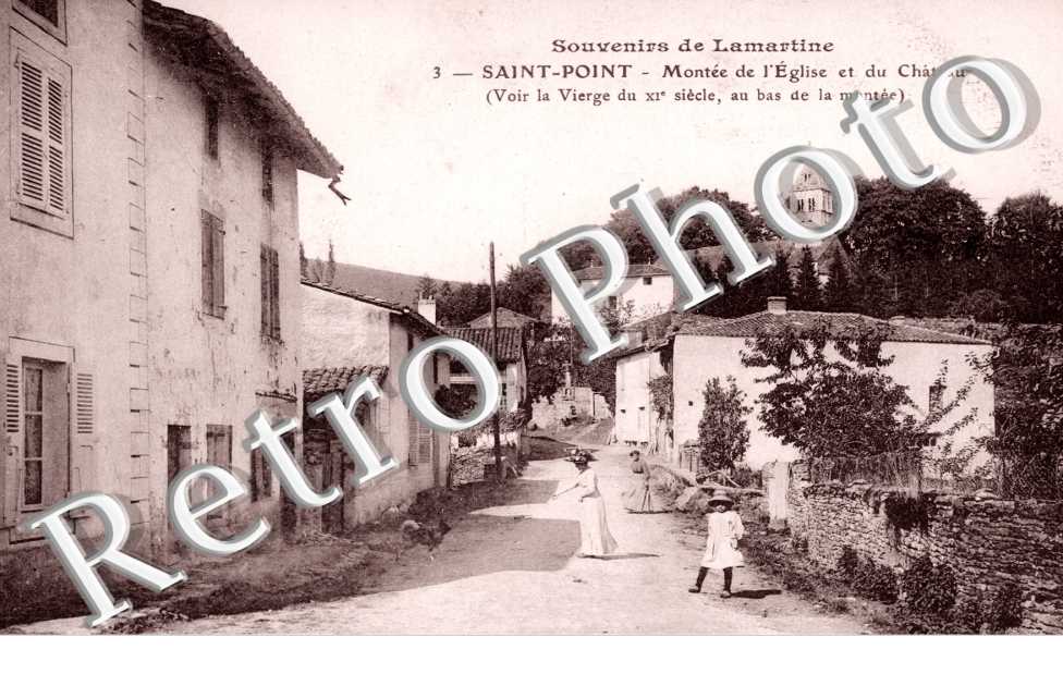 Montee de l&#039;Eglise et du Chateau, Souvenirs de Lamartine