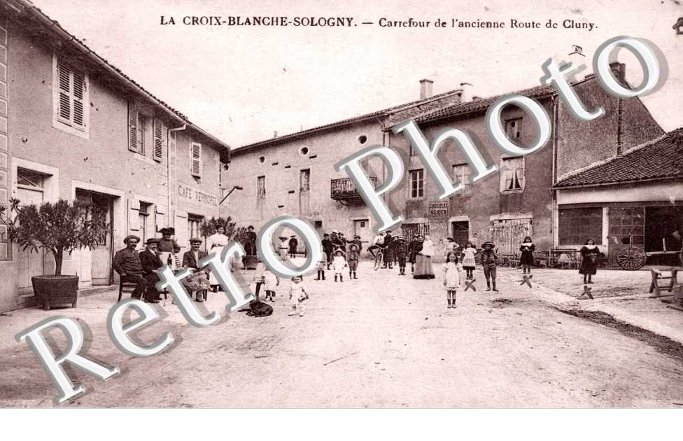 le Carrefour de l&#039;ancienne Route de Cluny, La Croix-Blanche-Sologny