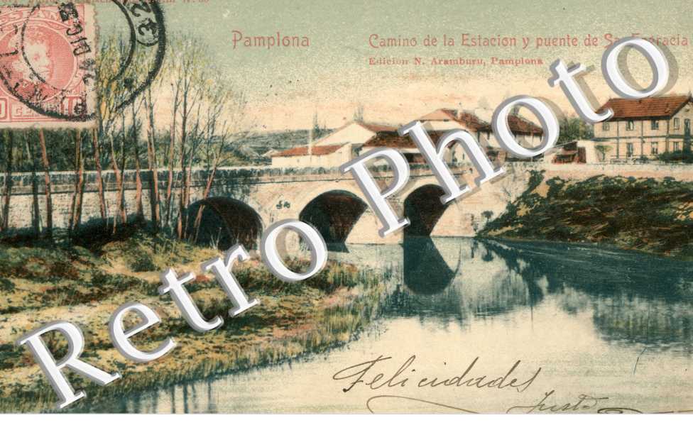 Camino de la estacion y puente de Santa Engracia