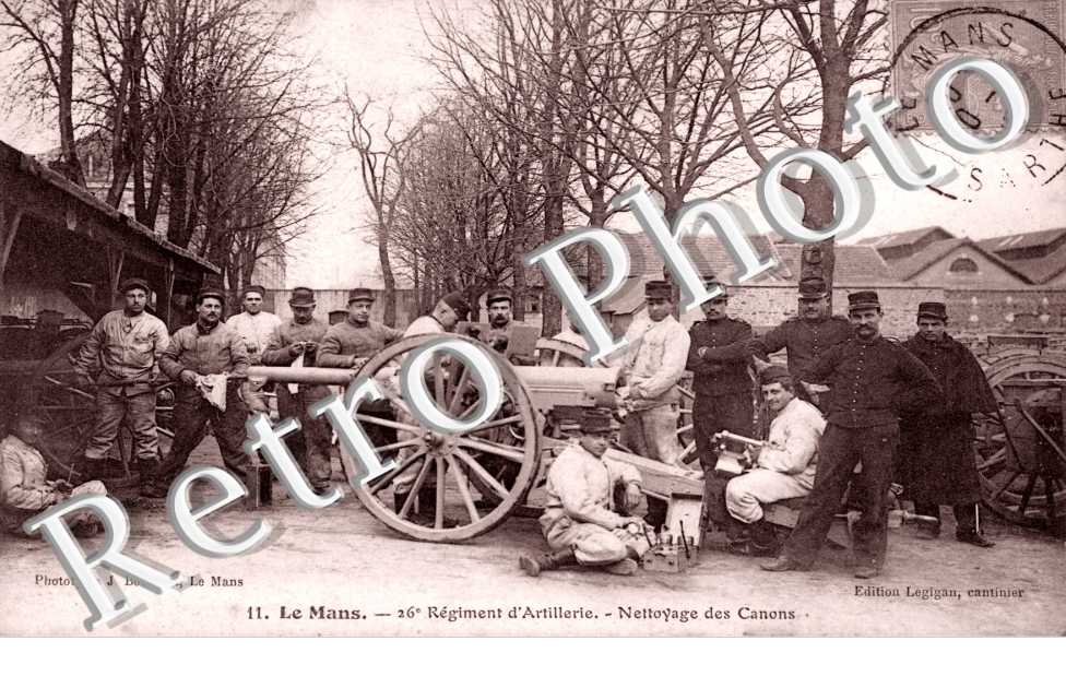 Le Camp d&#039;Auvours, 26e Regiment d&#039;Artillerie, Nettoyage des Canons