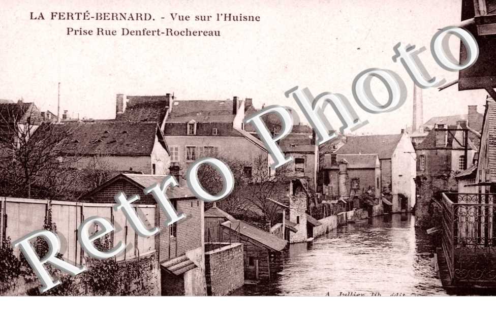 Vue sur l&#039;Huisne prise de la Rue Denfert-Rochereau
