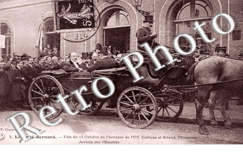 Fete du 13 octobre en l&#039;honneur de MM. Caillaux et Briand ministres - politique