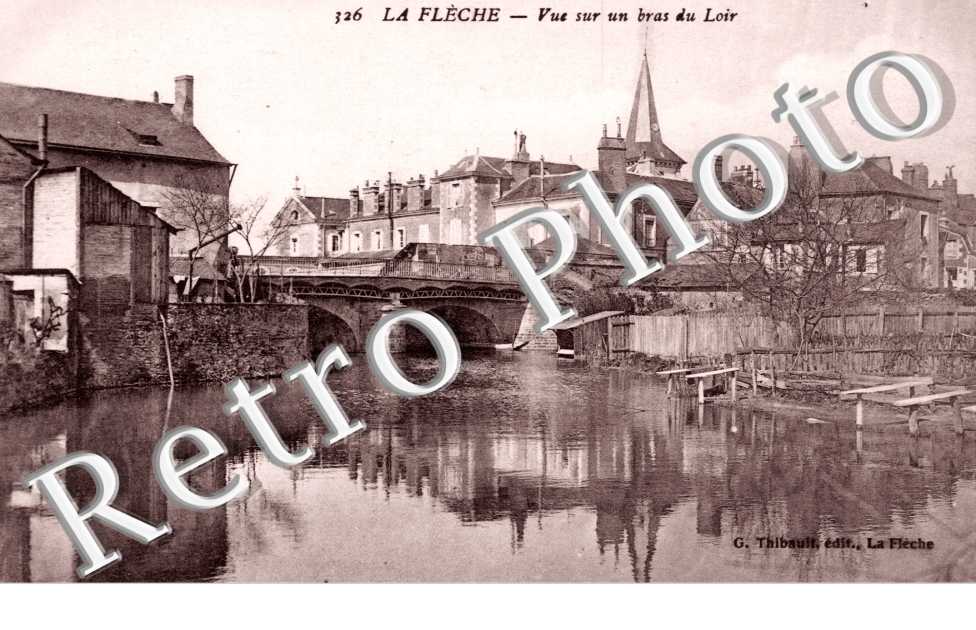 Vue sur un bras du Loir