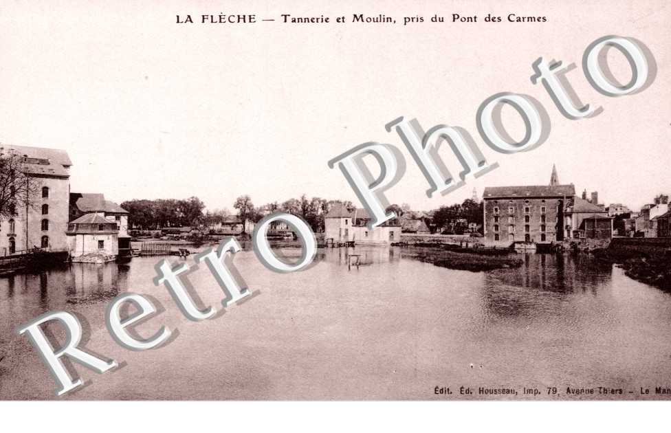Tannerie et Moulin pris du Pont des Carmes