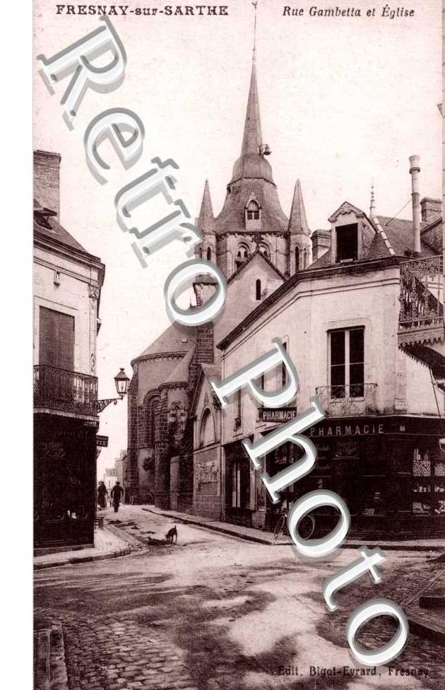 Rue Gambetta et Eglise