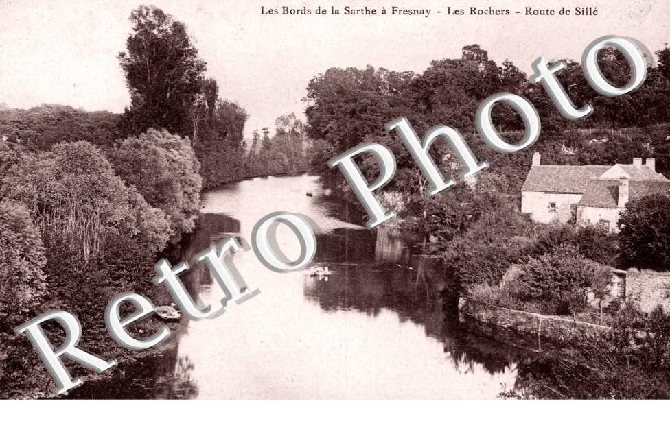 Les Bords de la Sarthe, les Rochers