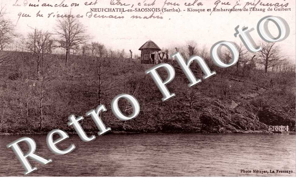 Kiosque et Embarcadere de l&#039;Etang de Guibert