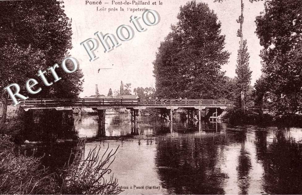 Pont de Paillard et le Loir pres la Papeterie