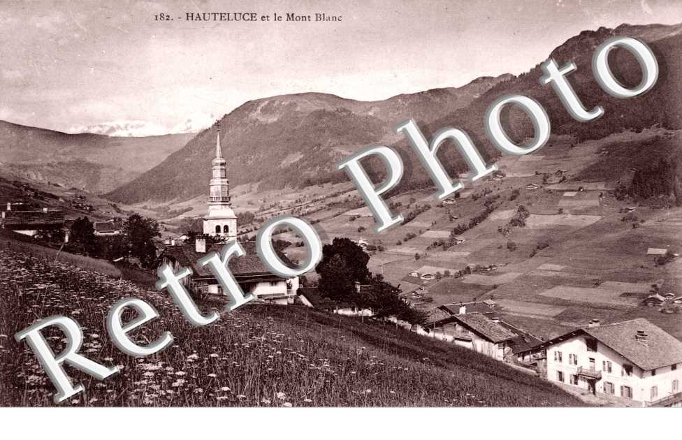 Le Village et le Mont Blanc