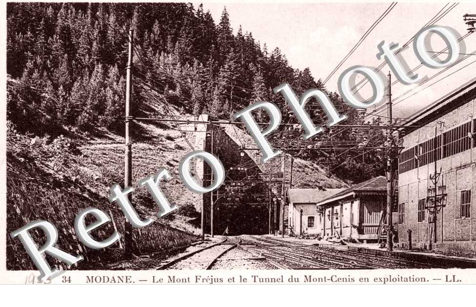 Le Mont Frejus et le Tunnel du Mont Cenis en exploitation