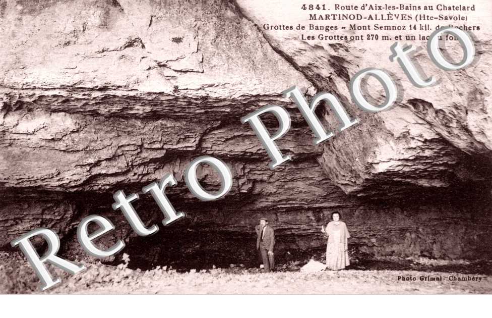 route d&#039;Aix les Bains au Chatelard, grotte de Banges