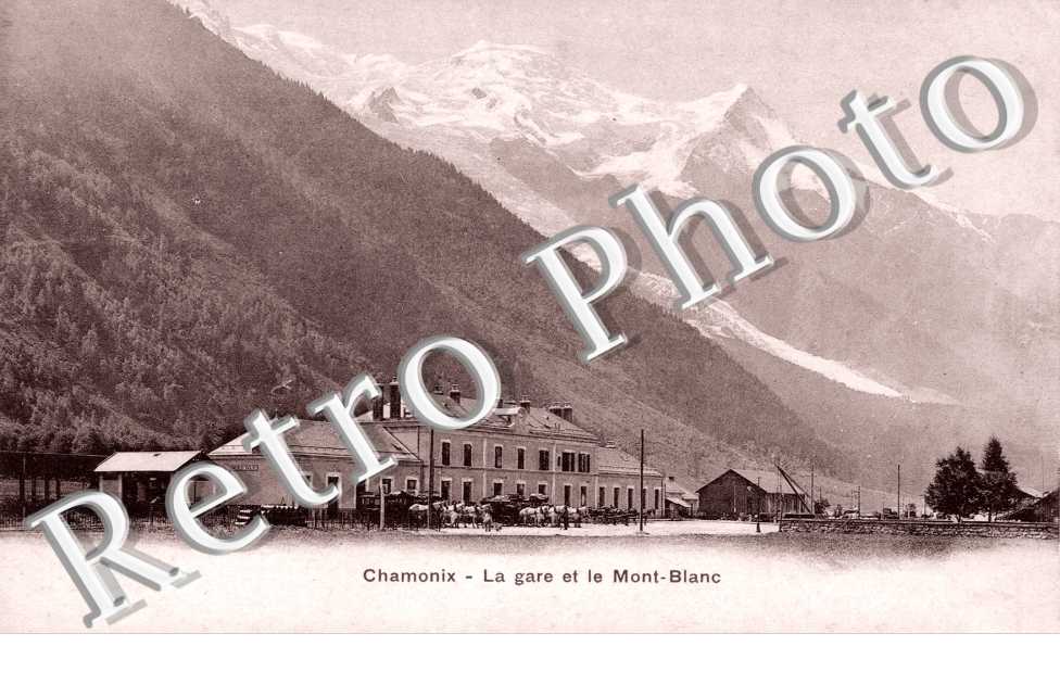 La Gare et le Mont Blanc