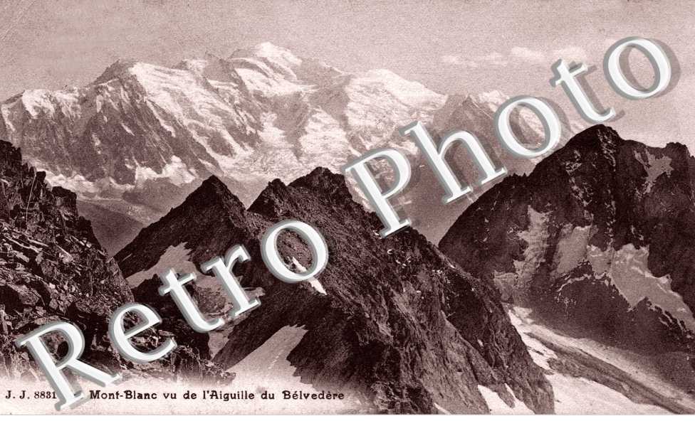 le Mont Blanc vu de l'aiguille du Belvedere