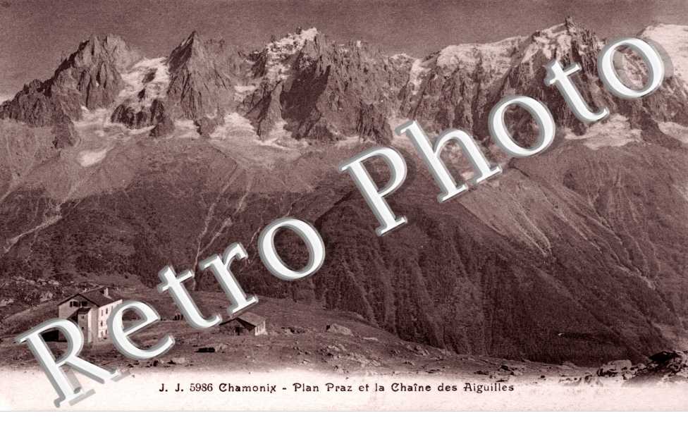 Plan Praz et la chaine des Aiguilles