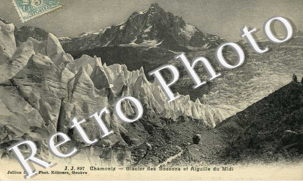 Glacier des Bossons et Aiguille du Midi