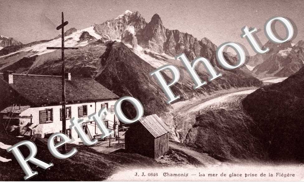 la mer de glace prise de la Flegere