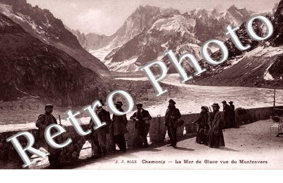 la mer de glace vue du Montenvers