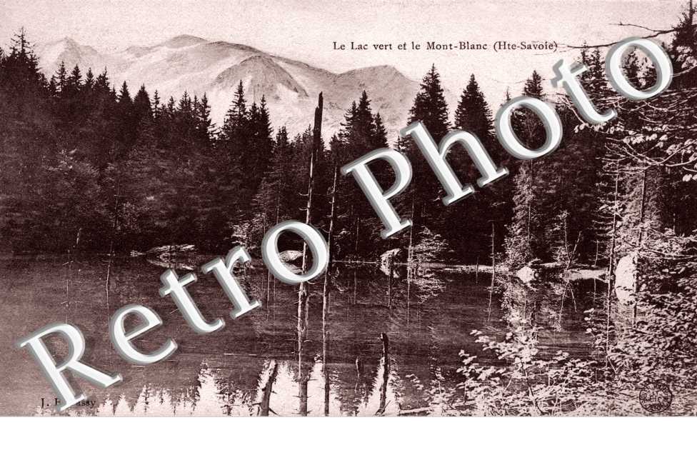 Le Lac vert et le Mont Blanc