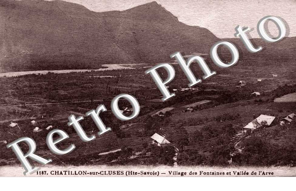 Village des Fontaines et vallee de l&#039;Arve