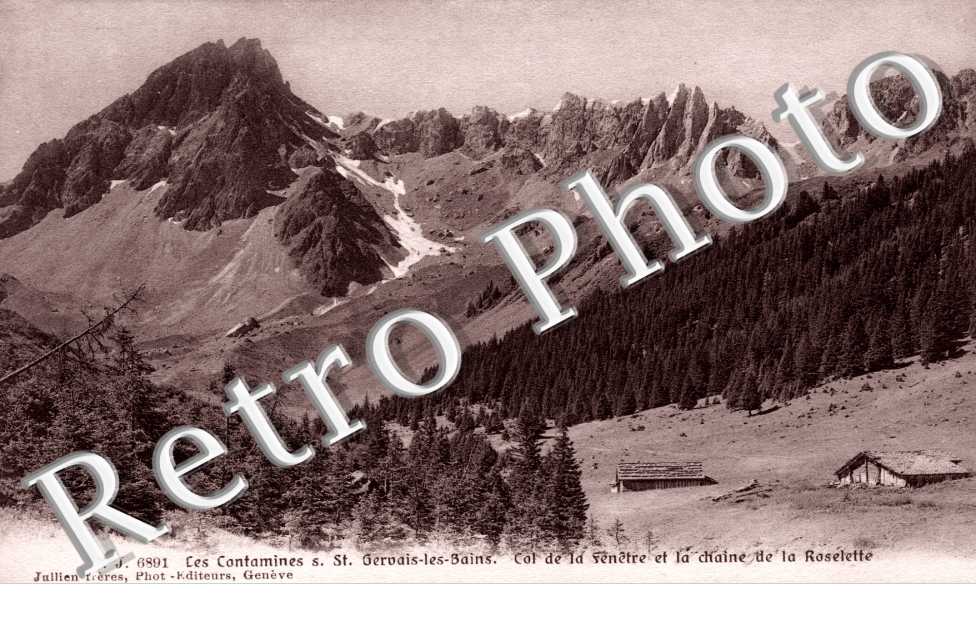 Col de la Fenetre et la chaine de la Roselette