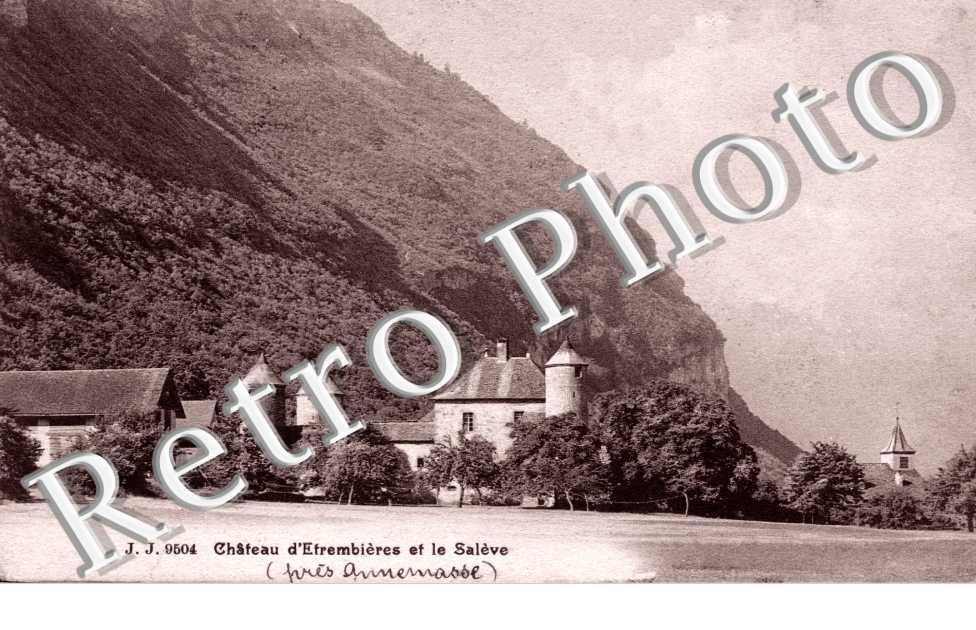 chateau d&#039;Etrambieres et le Saleve