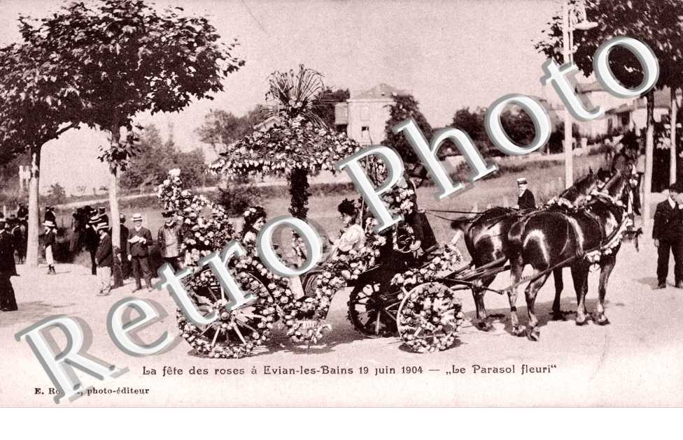 Fête des Roses, 19 Juin 1904, le Parasol Fleuri