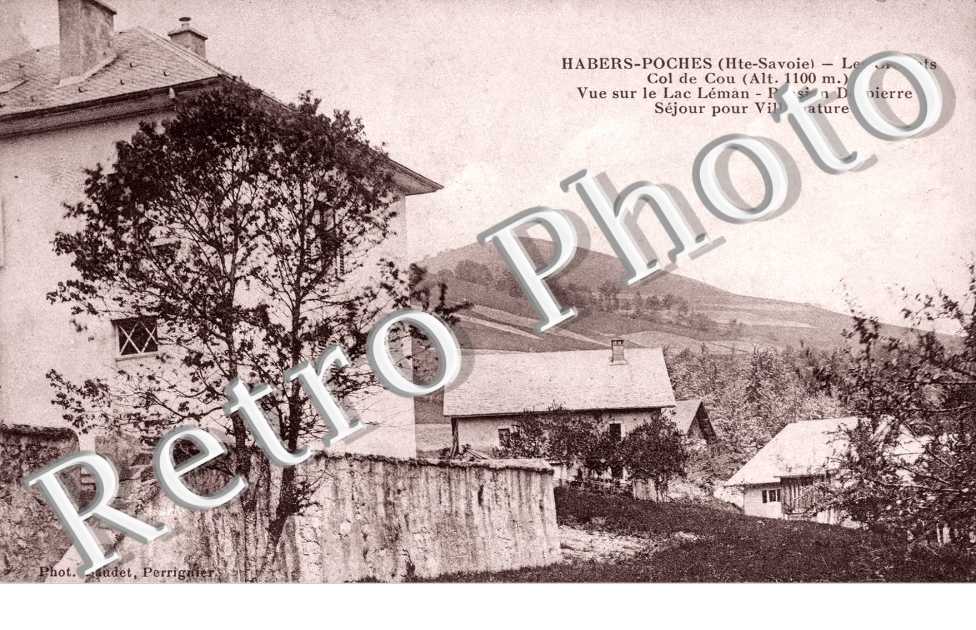 les Crottets, Col de Cou, Vue sur le Lac Leman, Pension Despierre