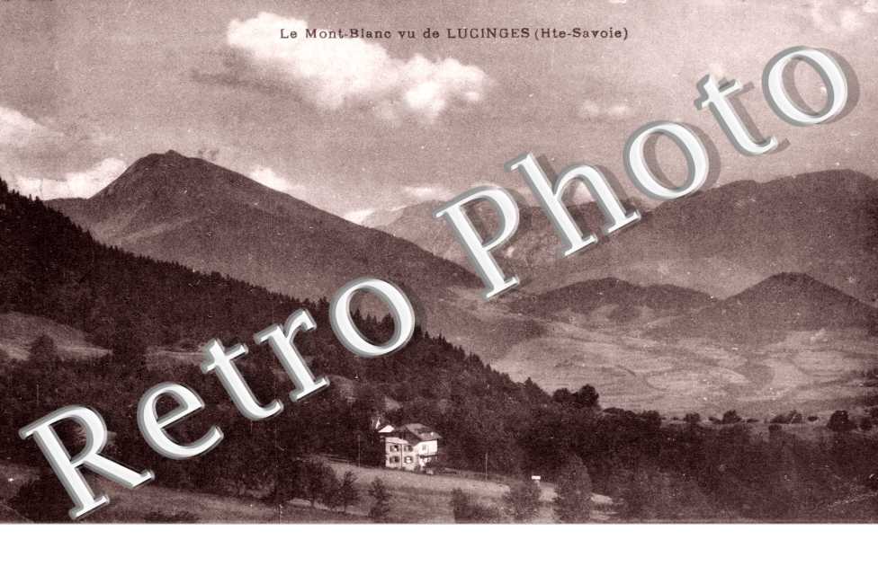 le Mont-Blanc vu de Lucinges