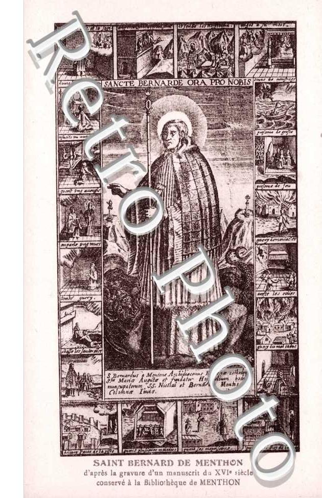 Saint Bernard d&#039;après gravure