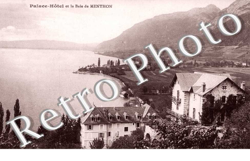 palace hotel et la baie de menthon