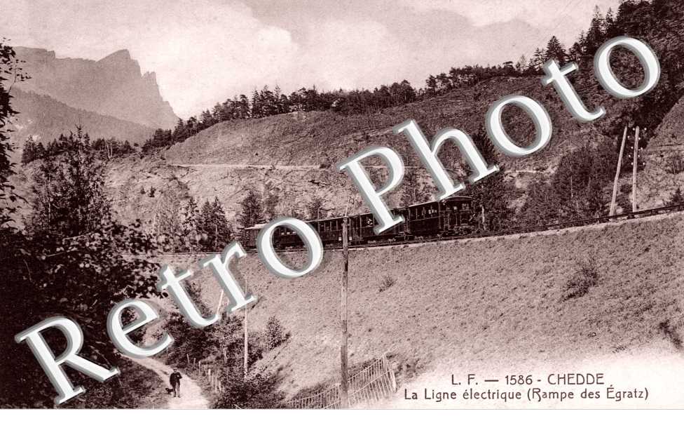 CHEDDE  La ligne electrique Rampe des  Egratz