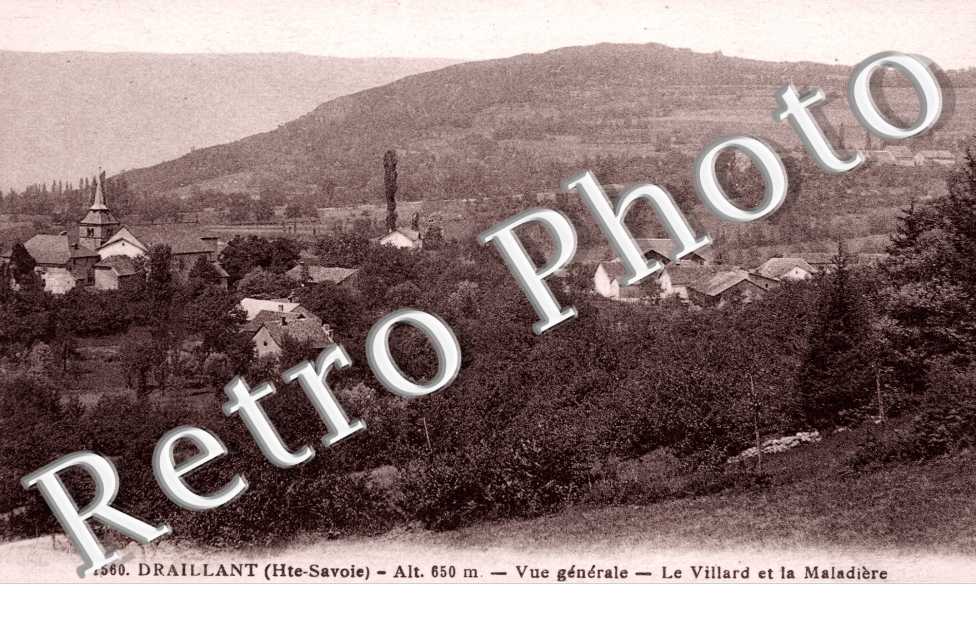 DRAILLANT vue generale le villard et la maladiere