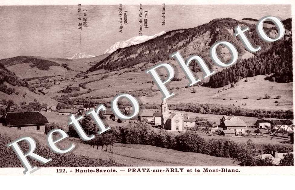 praz sur arly et le mont blanc