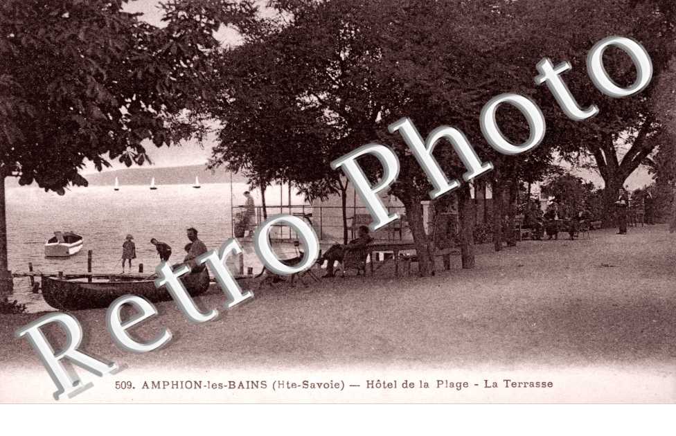 Amphion-les-Bains -  Hotel de la plage - la terrasse