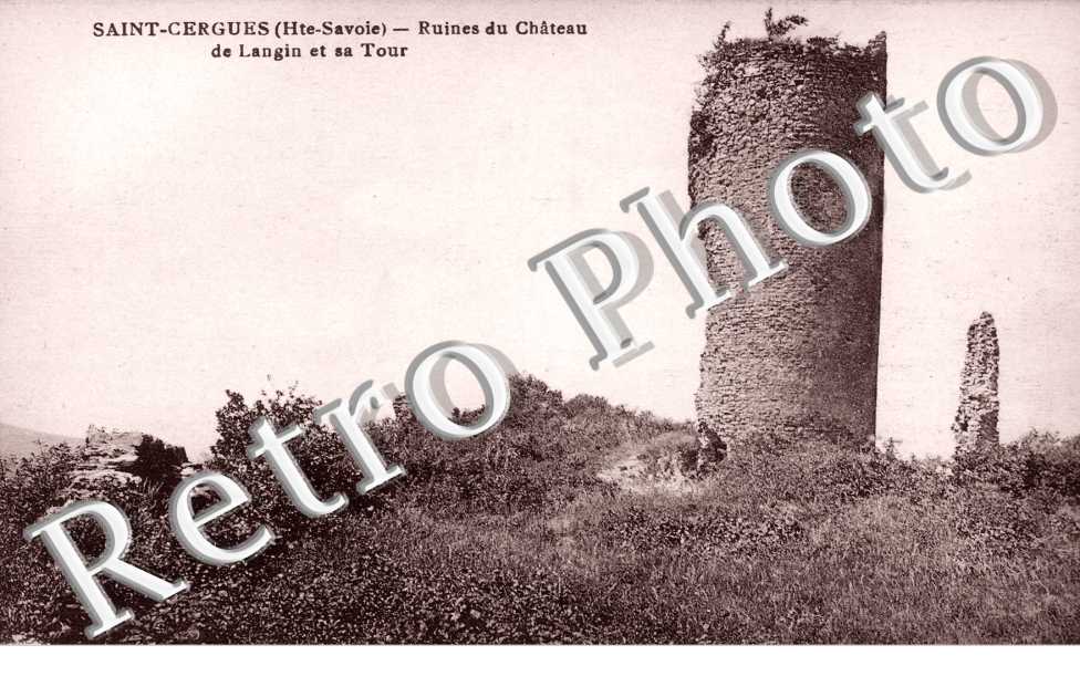 Ruines du chateau de Langin et sa tour