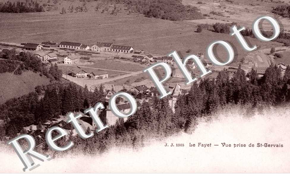 LE FAYET - Vue prise de Saint Gervais