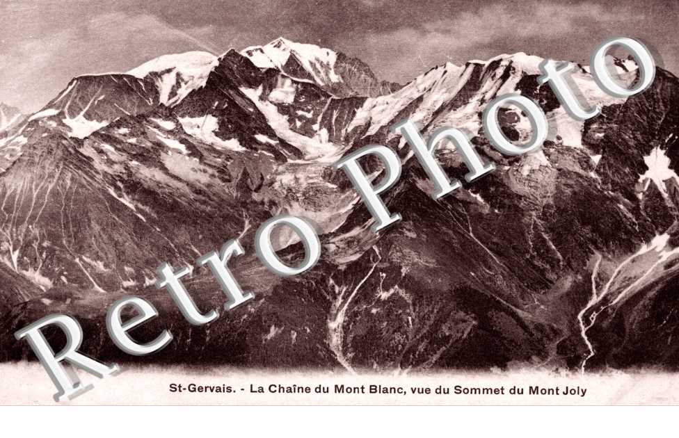 La Chaine du Mont Blanc, vue du sommet du Mont Joly