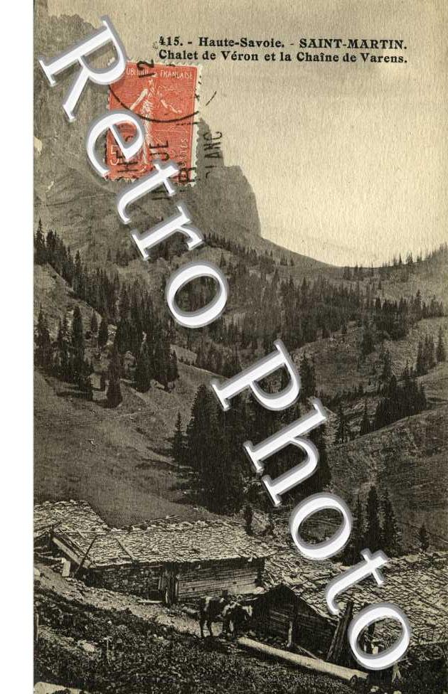 chalet de Veron et la chaine de Varens