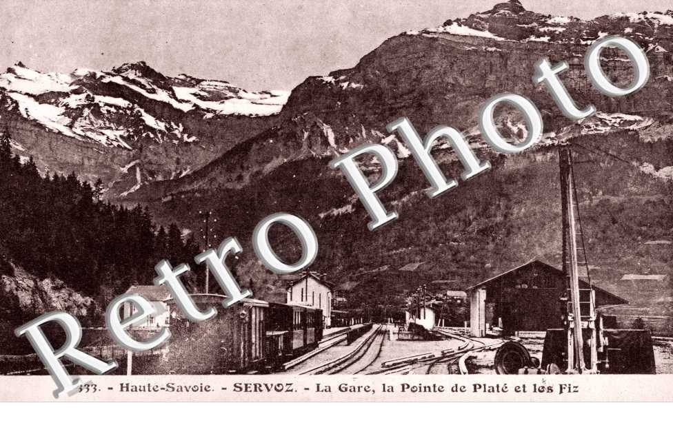 La Gare, la Pointe de Plate et les Fiz