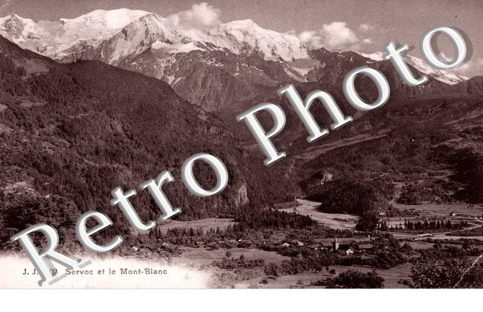 Vue generale et le Mont Blanc