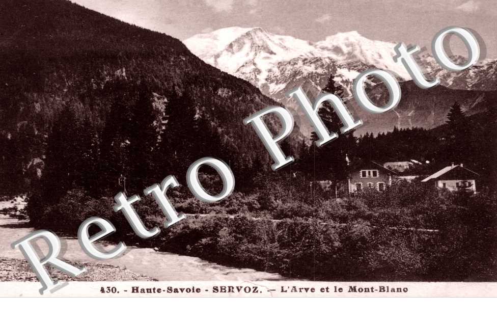 L&#039;Arve et le Mont Blanc