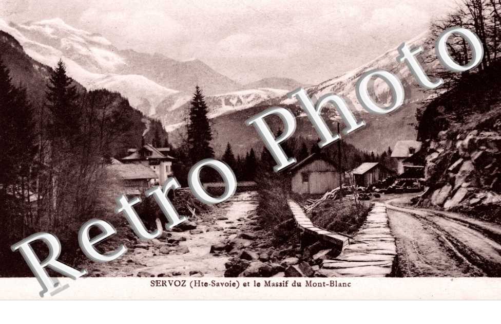 Vue generale et le Massif du Mont Blanc