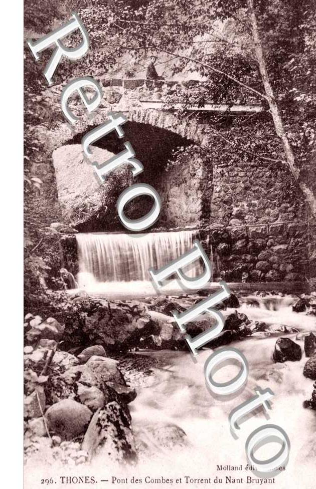 Pont des Combes et Torrent du Nant Bruyant