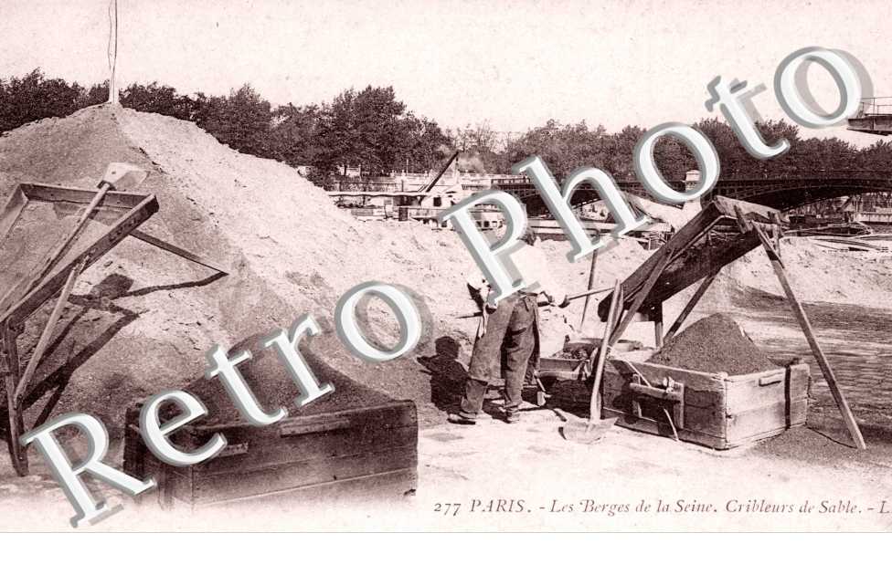 les berges de la Seine Cribleurs de sable