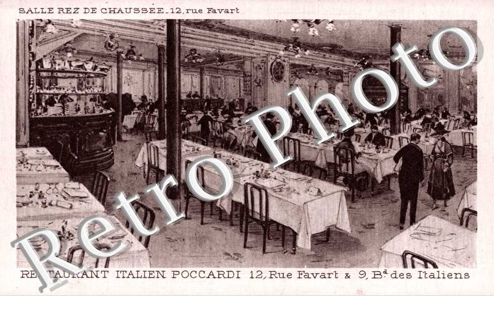 Restaurant Italien Poccardi, Salle Rez de chaussee 12 rue Favart et 9 boulevard des Italiens