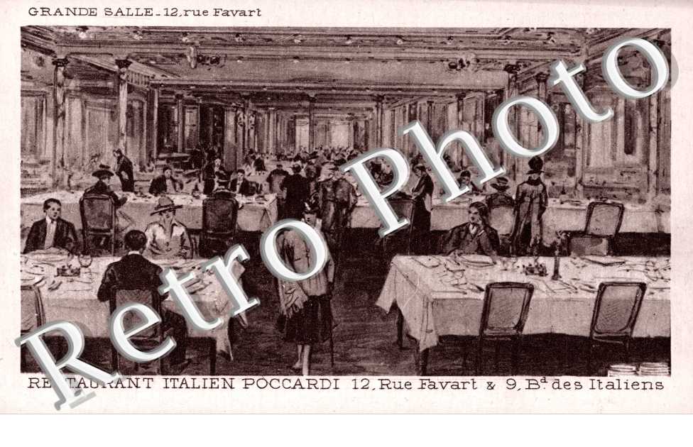 Restaurant Italien Poccardi, Grande Salle 12 rue Favart et 9 boulevard des Italiens