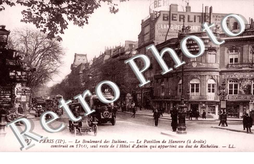 BOULEVARD DES ITALIENS - Le pavillon de Hanovre