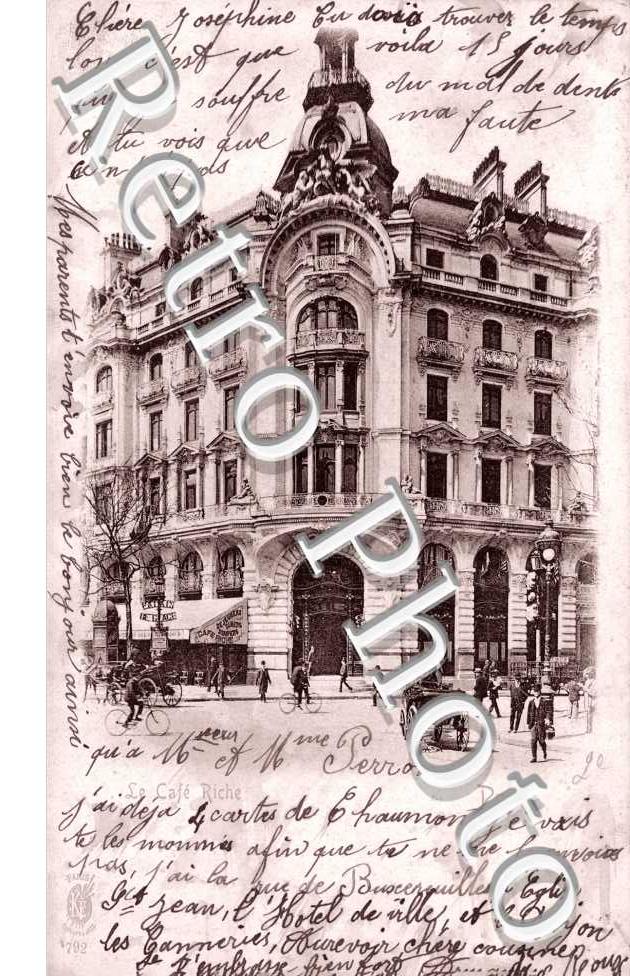 Le Cafe Riche - rue Le Peletier