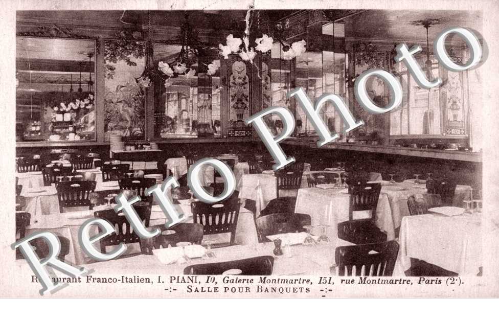 Restaurant Piani, Rue Montmartre, Salle des Banquets - 151 rue Montmartre