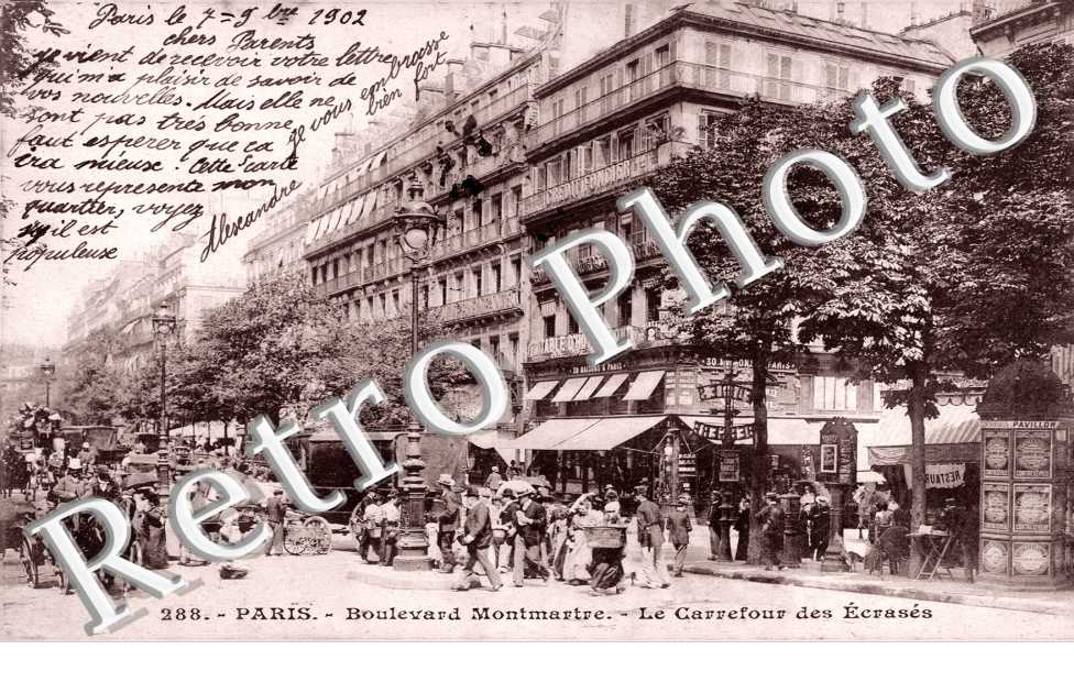 le boulevard Montmartre le carrfour des ecrases